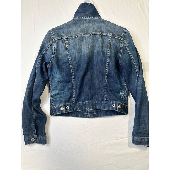 Superdry Women’s Japan Spirit Cropped Denim Jacket, size Medium - Picture 7 of 11